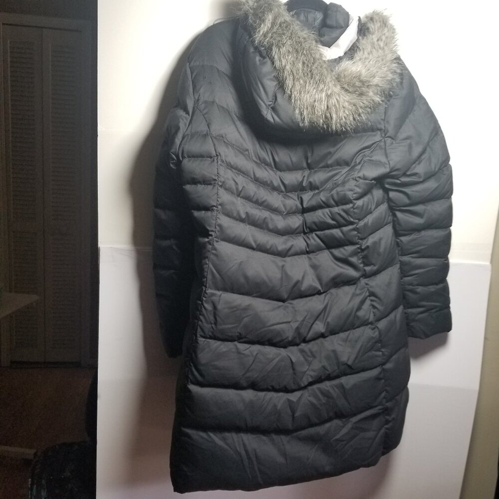 Lole Black Puffer Coat with Faux Fur Hood